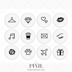 picture Highlight Icons Instagram Artsy White Background instagram story highlight cover icons