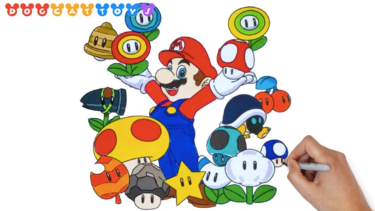 picture How To Draw Super Mario Mushroom how to draw a mario mushroom
