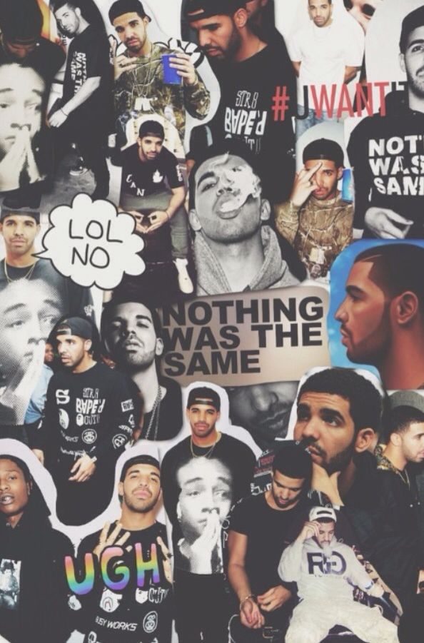 photo Iphone Drake Collage Wallpaper drake iphone wallpaper drake drizzy