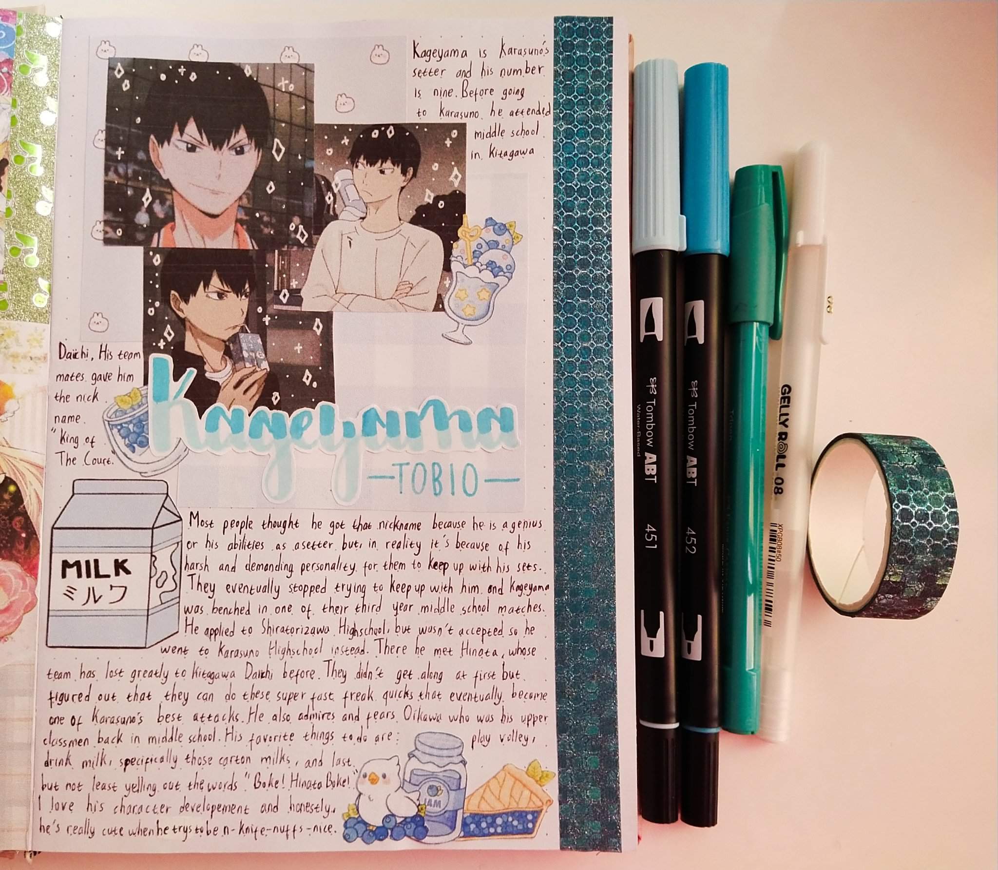 Featured image of post Kageyama Anime Journal Spread