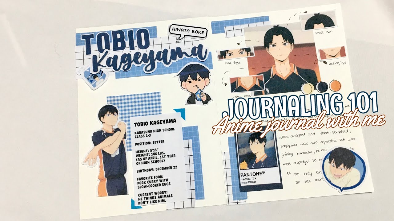 picture Kageyama Anime Journal Spread pin on anime