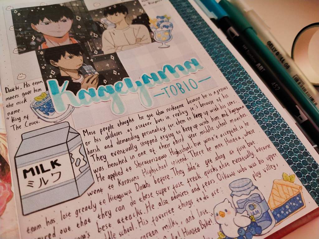 images Kageyama Anime Journal Spread anime journal with me kageyama