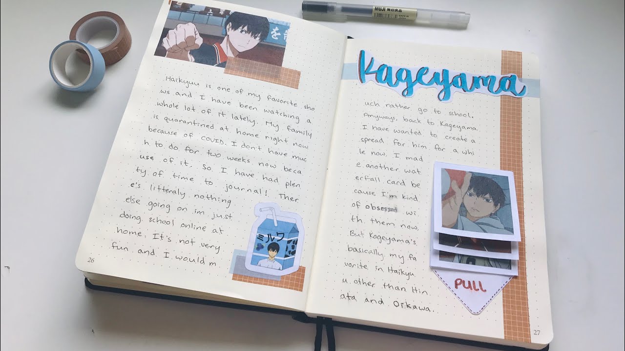 pic Kageyama Anime Journal Spread amino apps