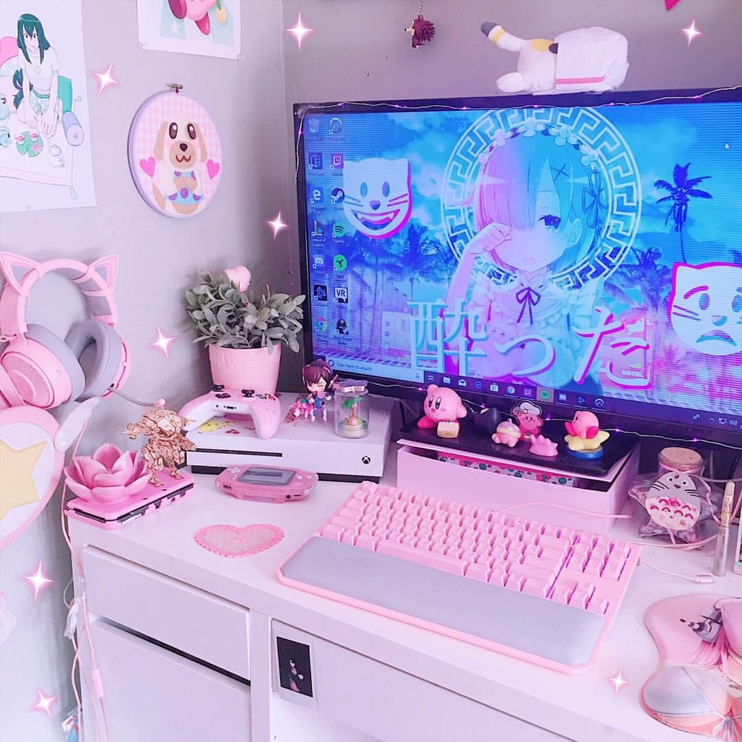 pics Kawaii Anime Pink Girly Gaming Setup kawaii gaming setup the ultimate guide