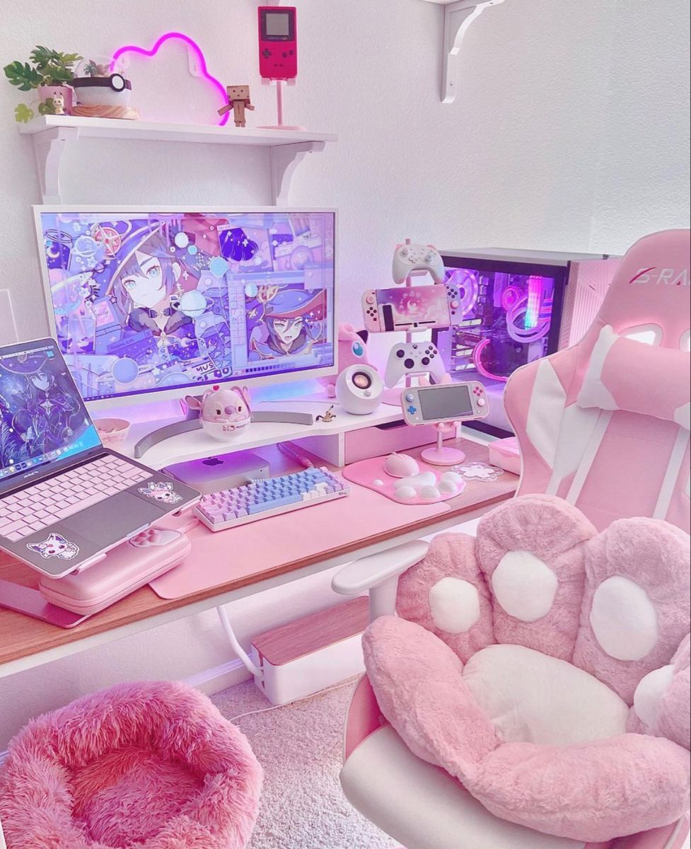 photo Kawaii Gaming Room Decor gamer room decor