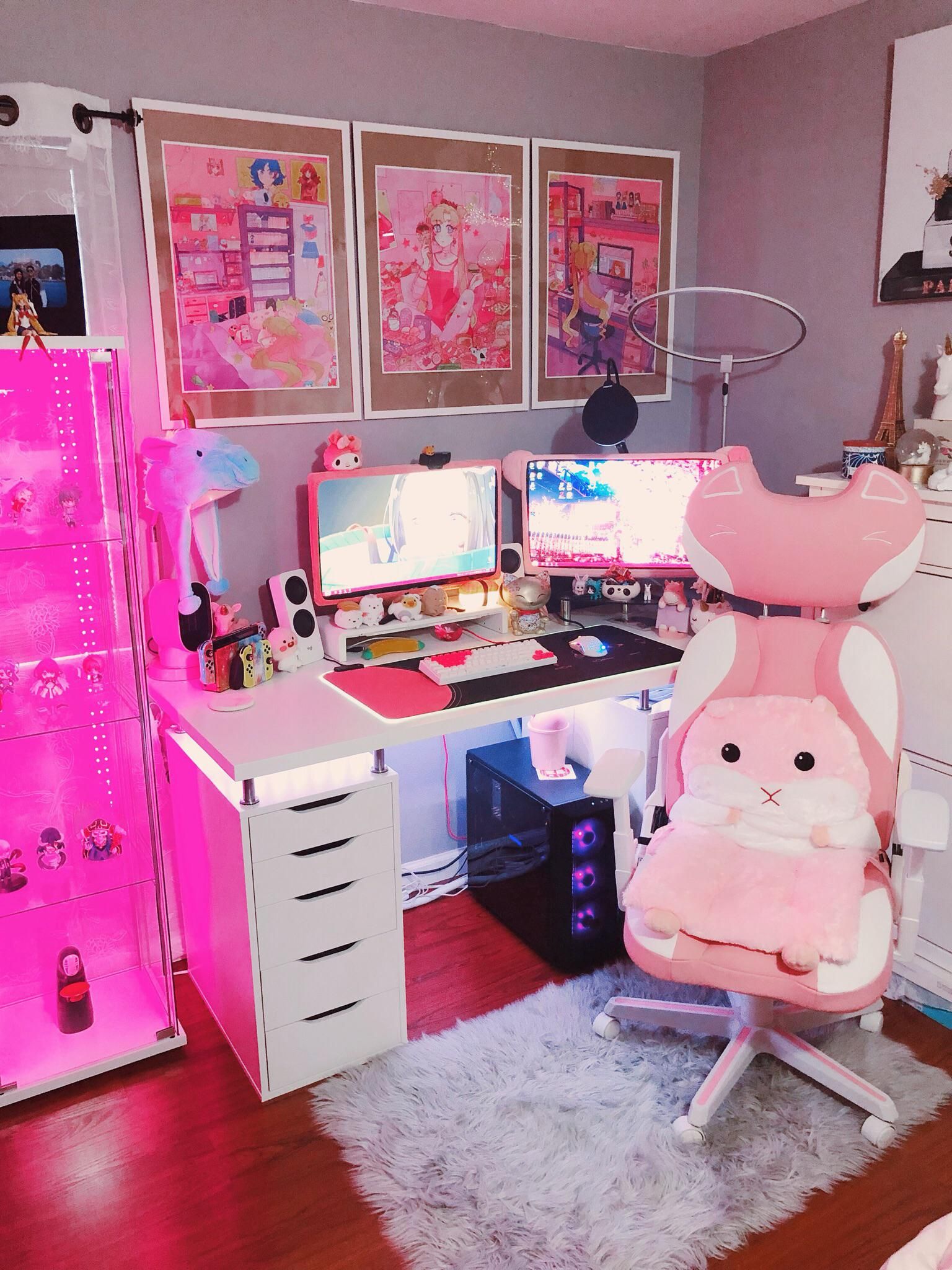 pics Kawaii Gaming Room pink kawaii gaming room and updated