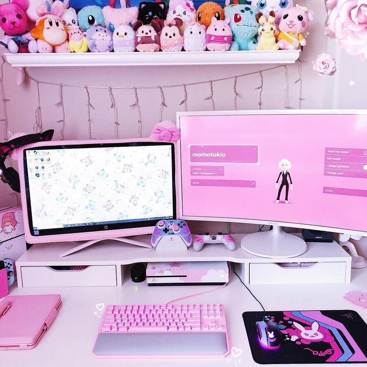 photo Kawaii Gaming Setup Aesthetic tiktok kawaii things you should buy pinksetup aesthetic stuff gaming setup part7