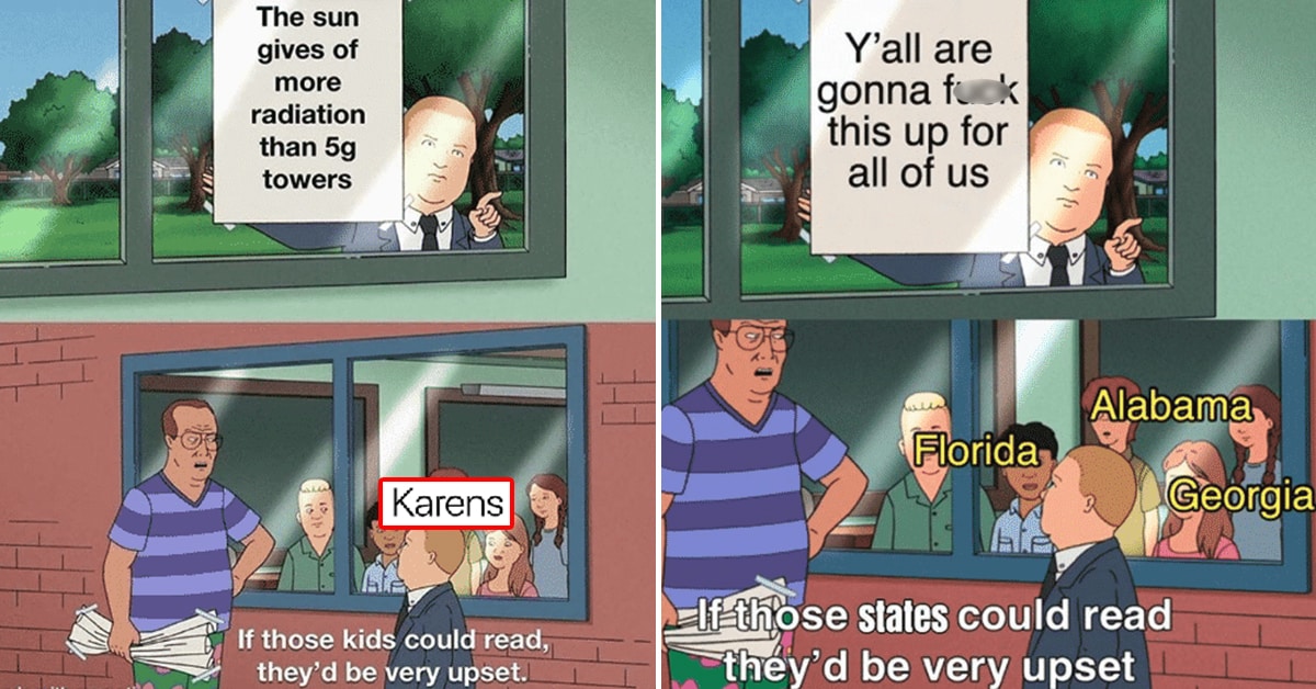 picture King Of The Hill Meme Can't Read memes in which bobby hill spits truth