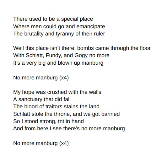 images L'manburg Anthem Lyrics more lyrics for the l manburg anthem