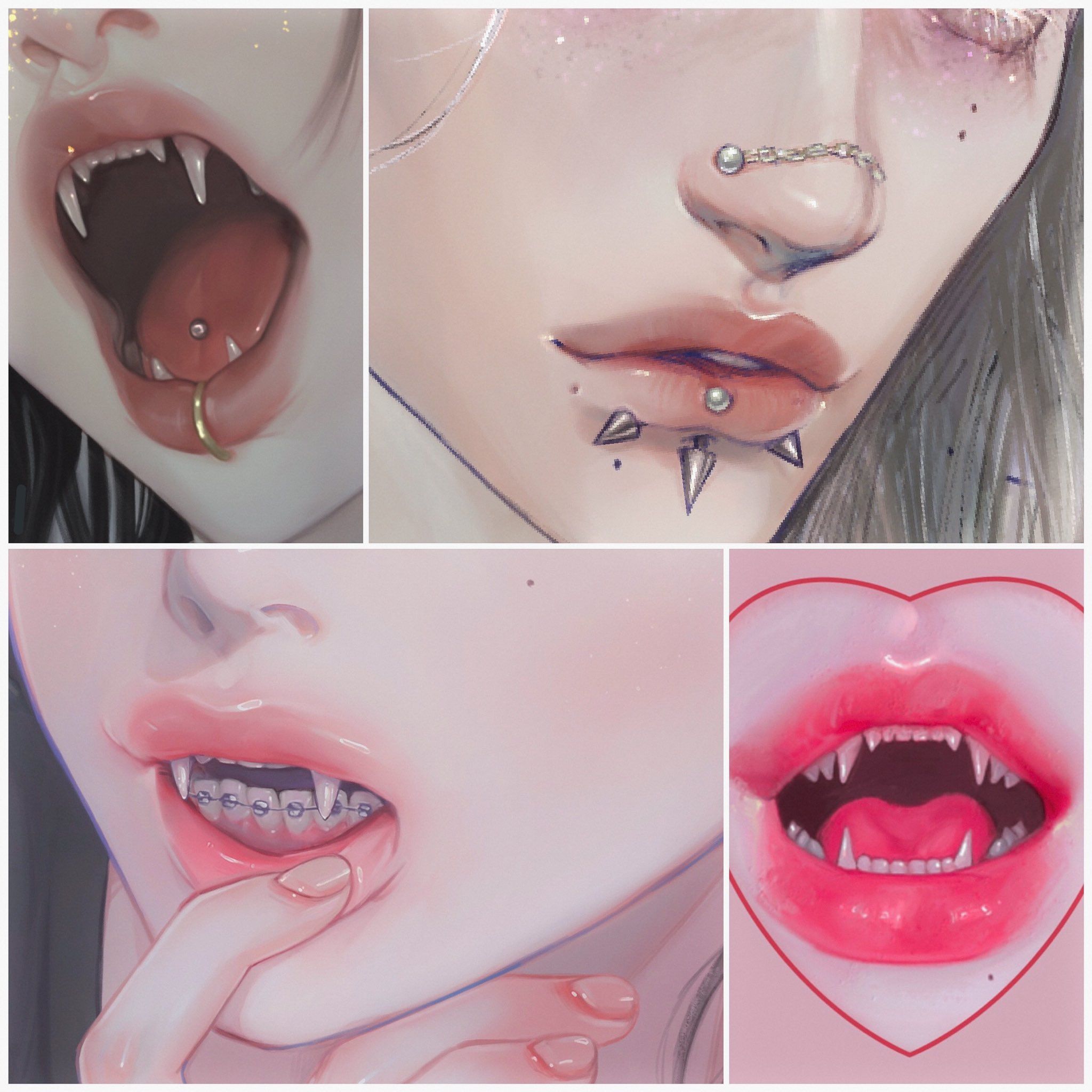 wallpapers Lips Drawing Reference Aesthetic lips drawing