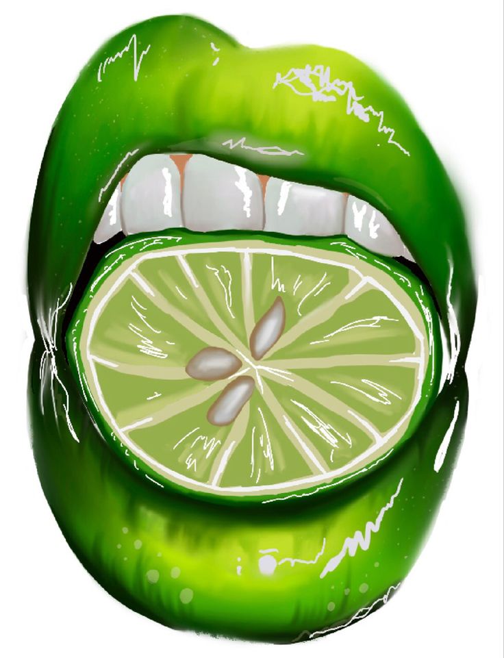 pix Lips Drawing Reference Lime lip art makeup