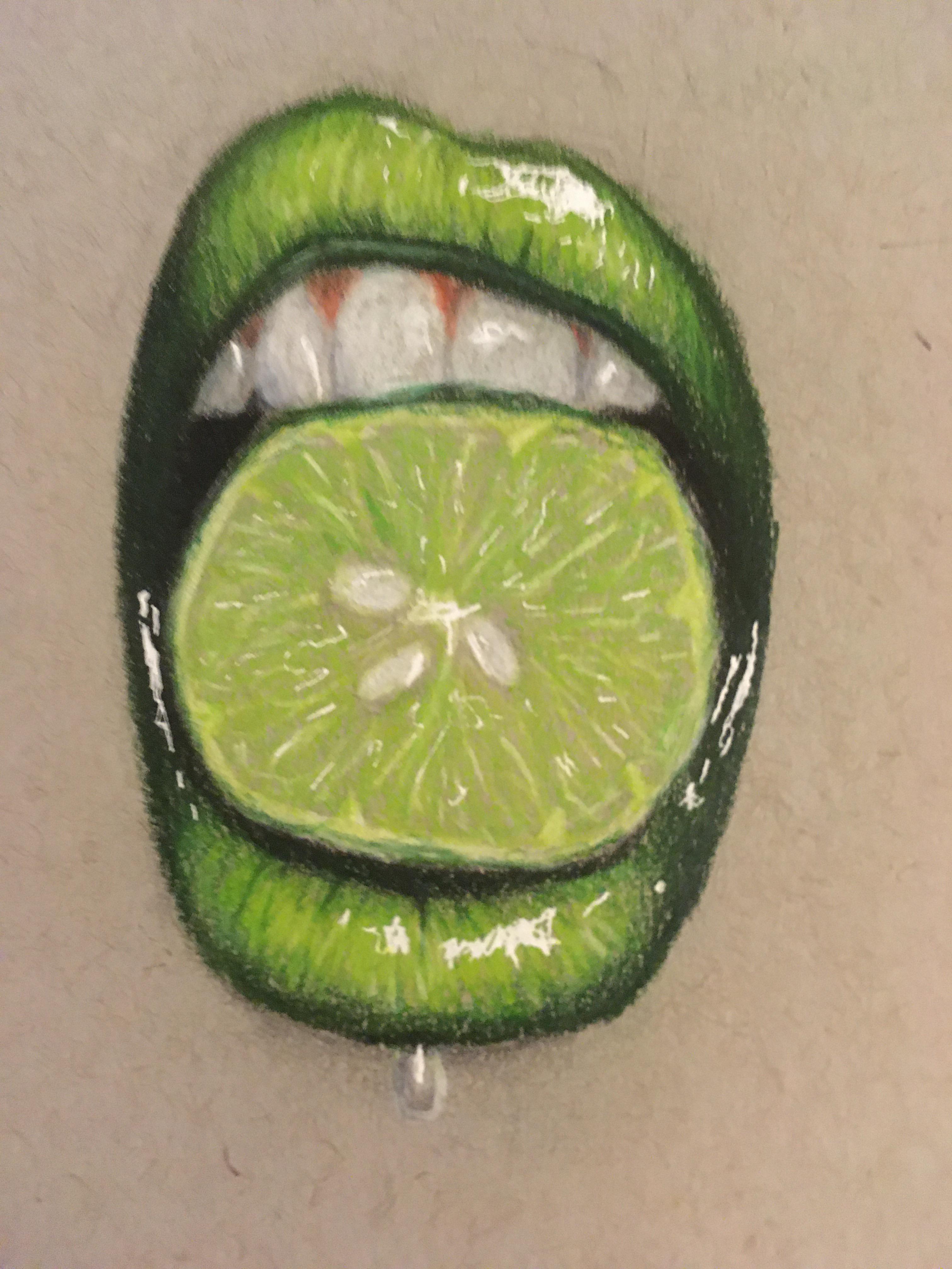 wallpapers Lips Drawing Reference Lime pin on art inspirations