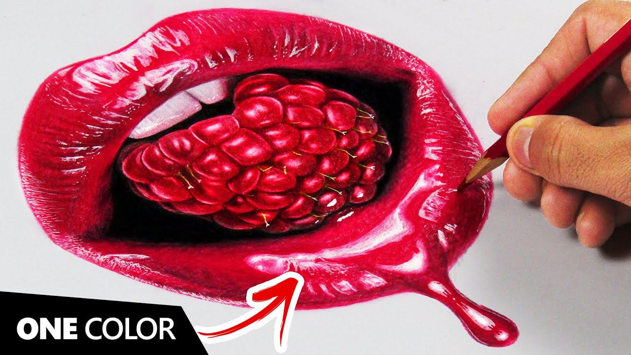 pic Lips Drawing Reference With Fruit artstation cherry lips alix ayers