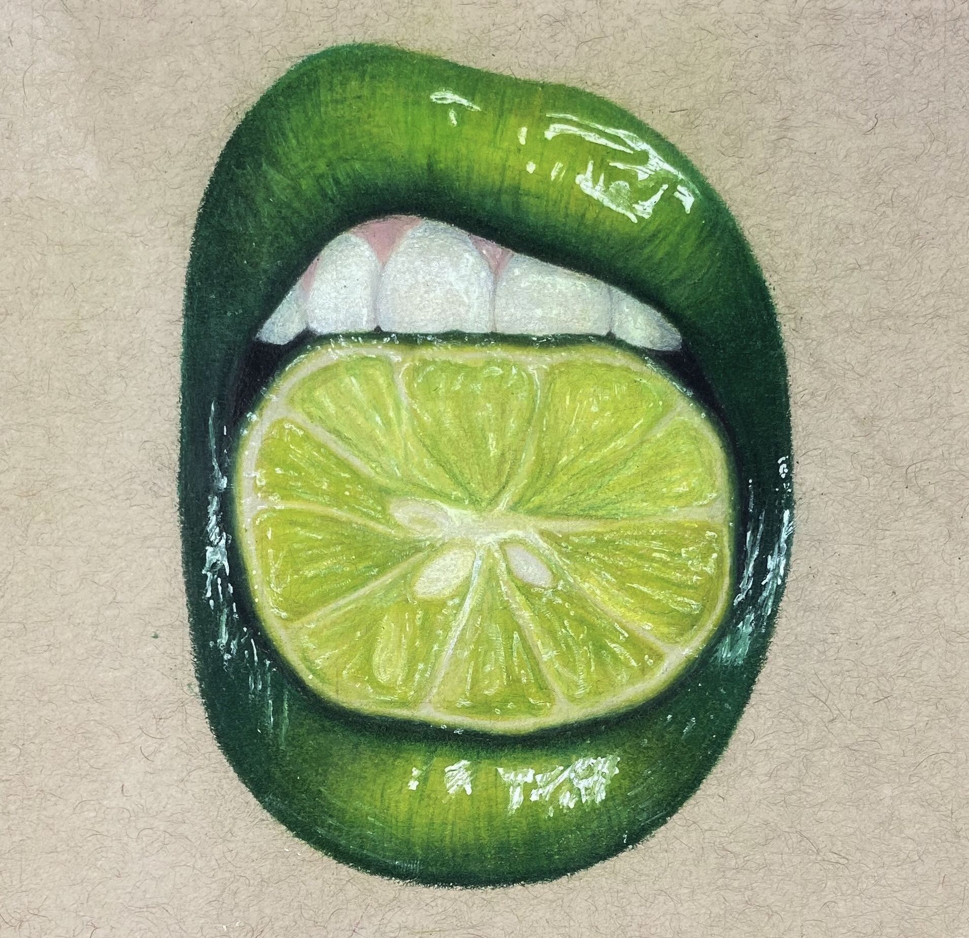 photo Lips Drawing Reference With Fruit aesthetic lips biting fruit drawing