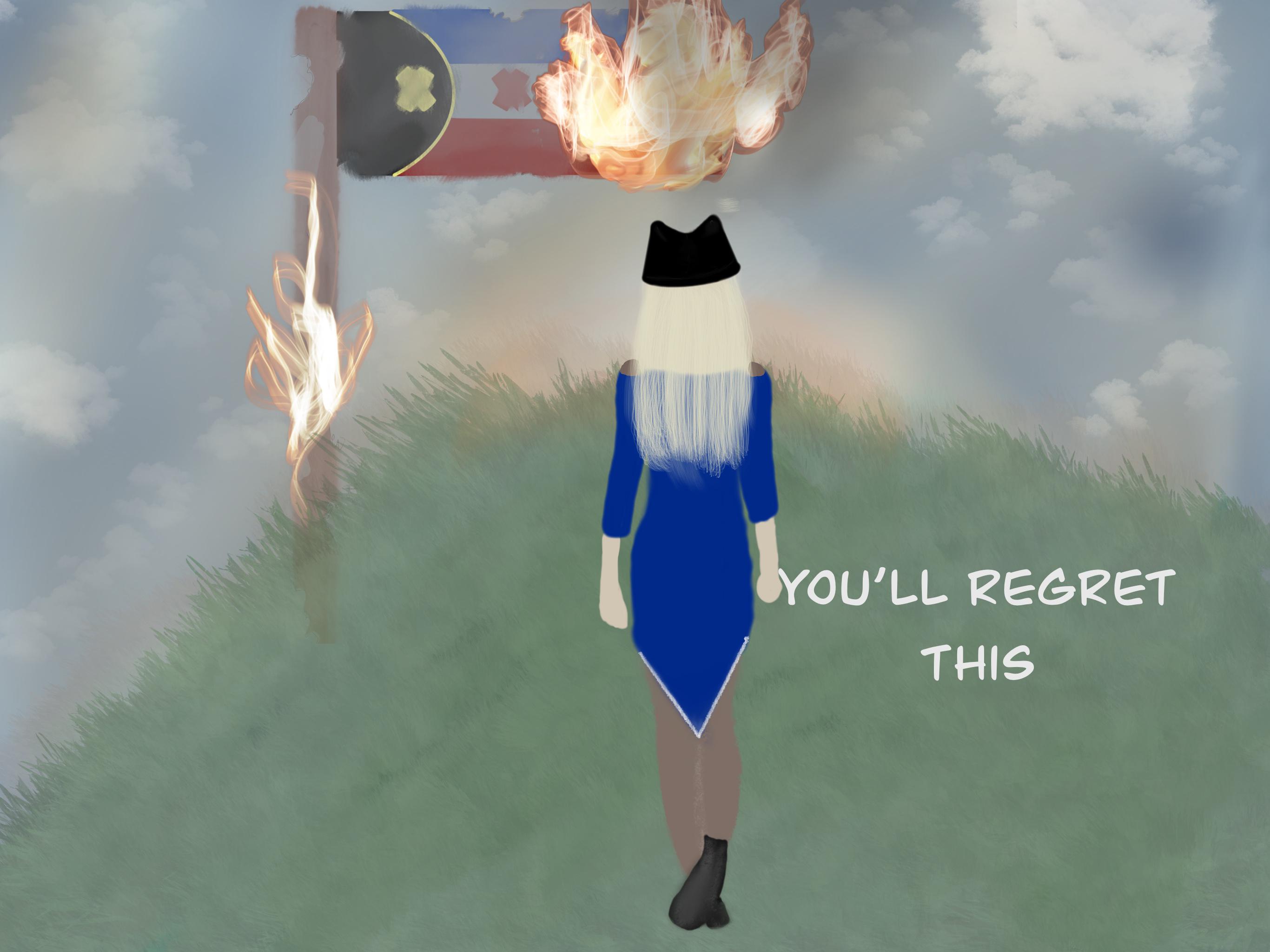 wallpapers Lmanberg Flag Burning fundy burning down l manberg s flag stream highlight