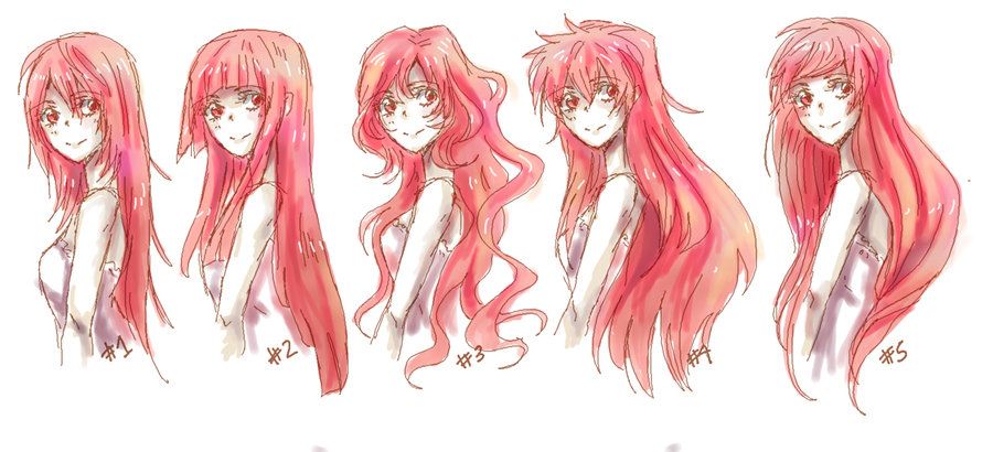 pic Long Female Anime Hair Styles top 25 anime girl hairstyles collection