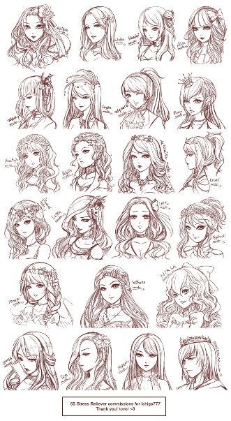 picture Long Female Anime Hair Styles 50 female anime hairstyles by