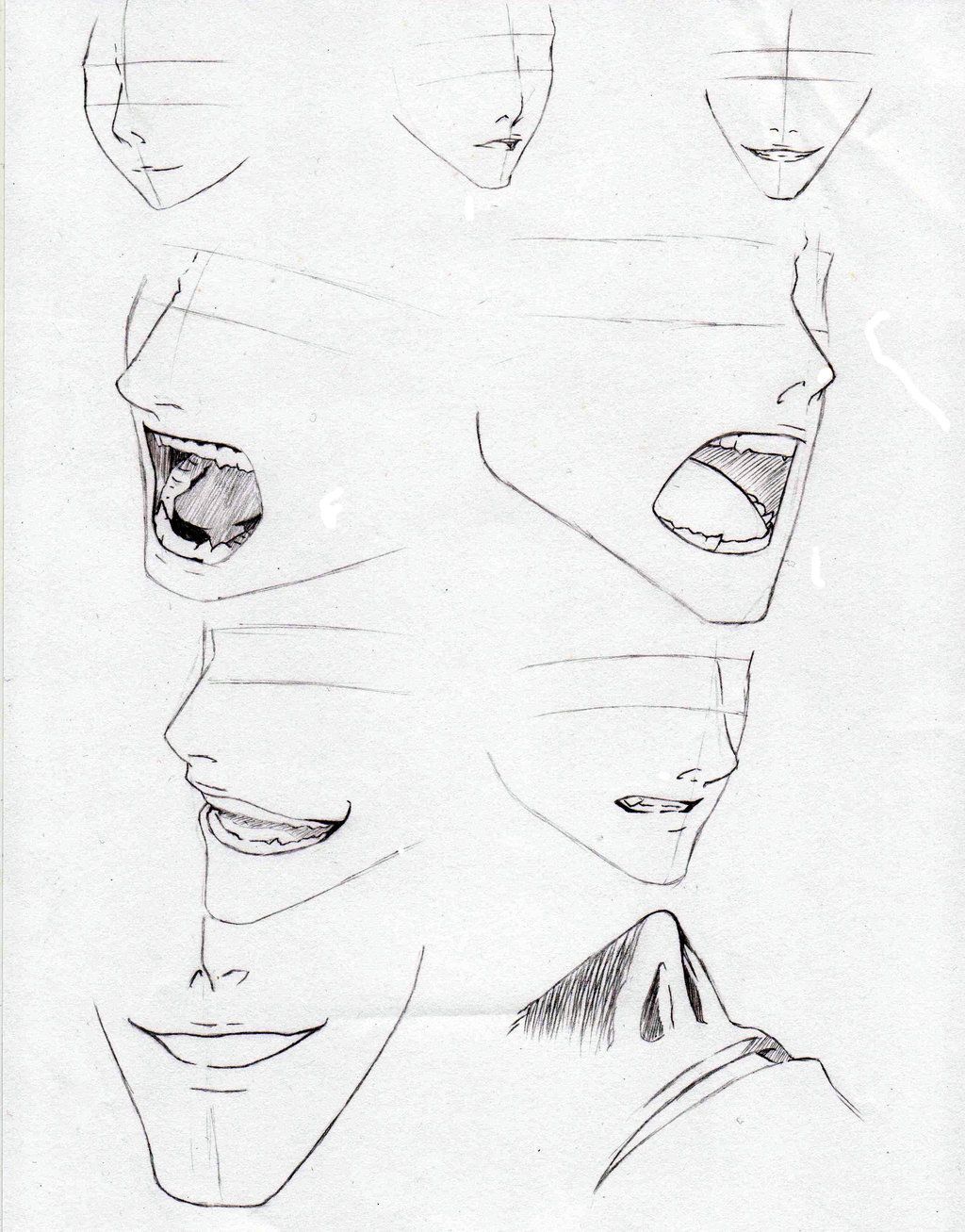 pic Male Anime Lips Reference anime mouth drawing