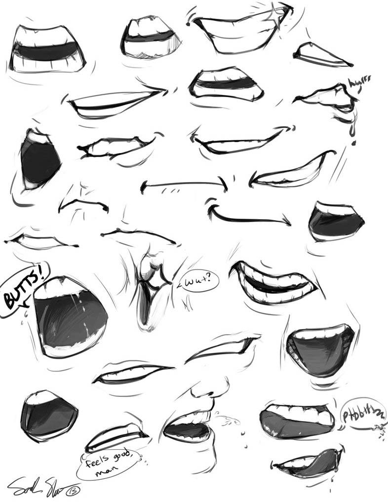 images Male Anime Lips Reference anime male mouth reference novocom top