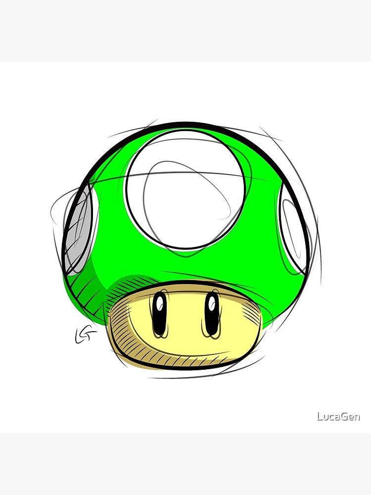 pix Mario Easy Mushroom Drawing redbubble