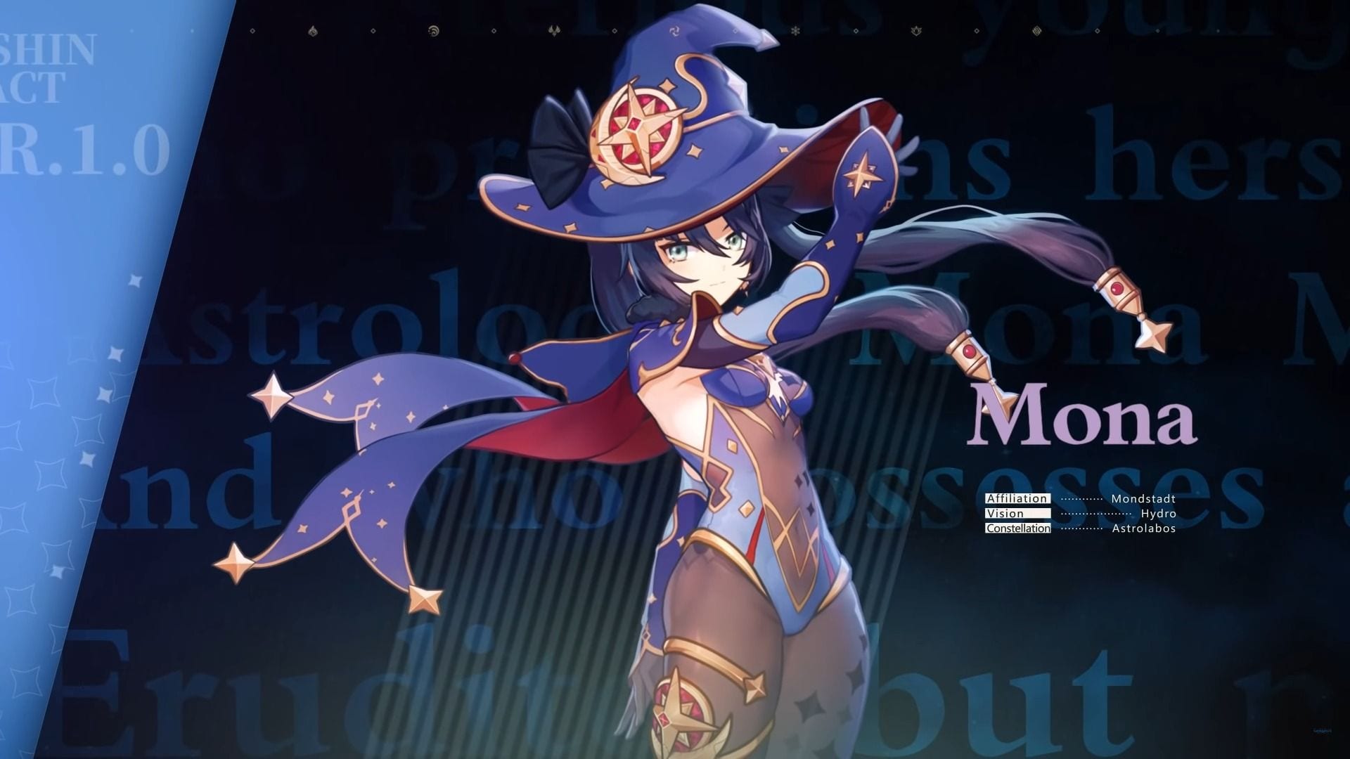 images Mona Genshin Impact Wallpaper 1920X1080 mona genshin impact art hd 4k wallpaper