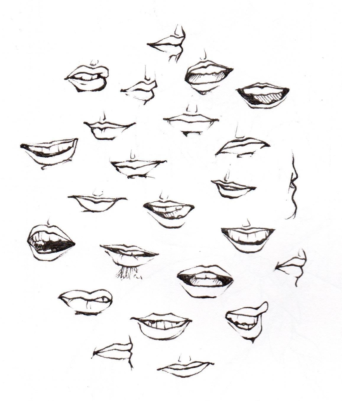 picture Mouth Reference Drawing Smile pin on character people