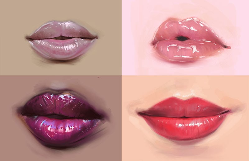 picture Mouth Reference Real how to draw real lips step by step
