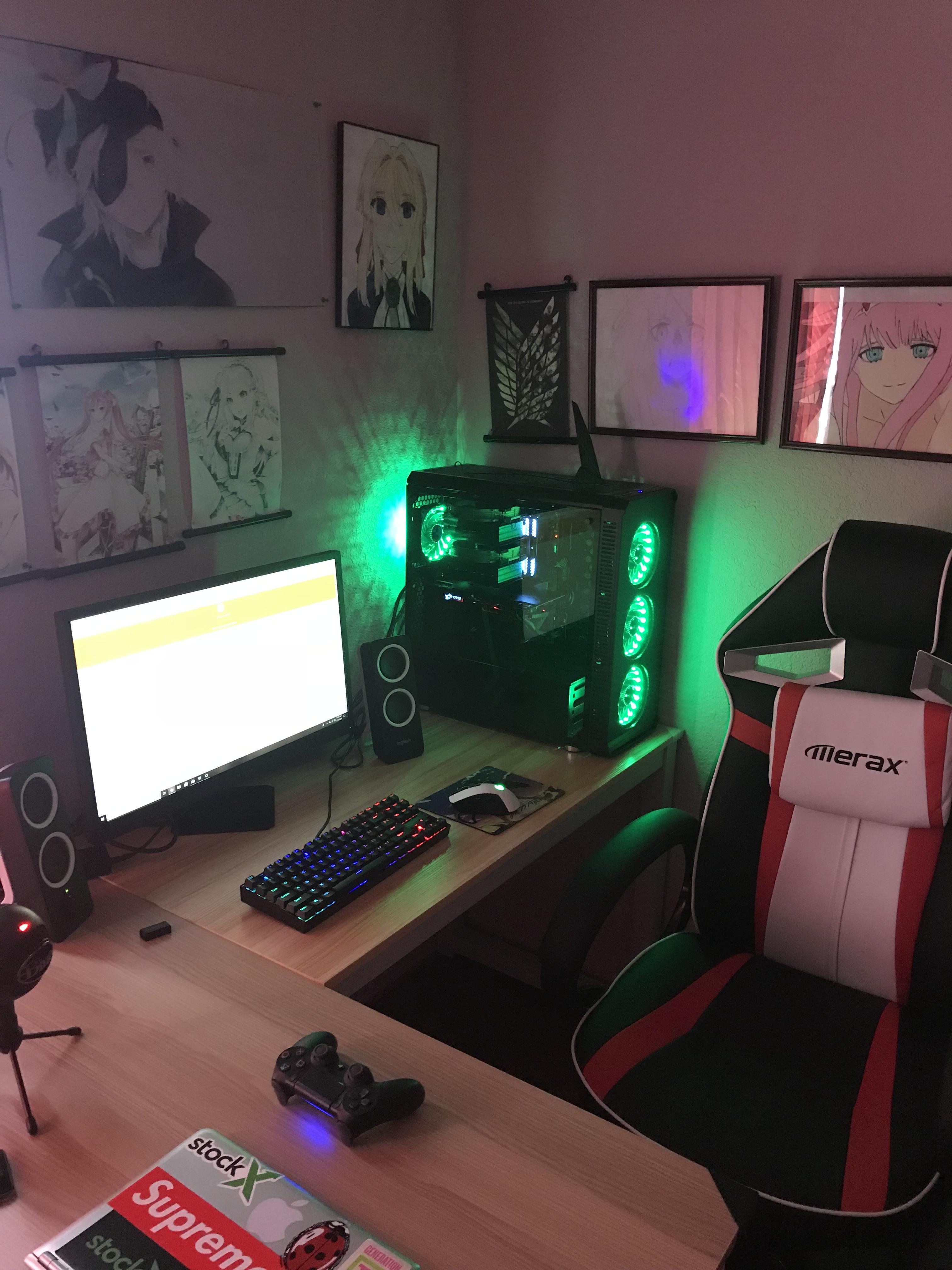 wallpapers Pc Setup Anime Gaming Room game rooms