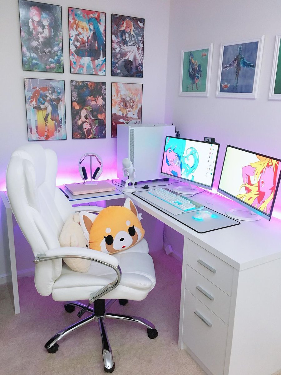 pic Pc Setup Gaming Anime anime pc setup almost complete been