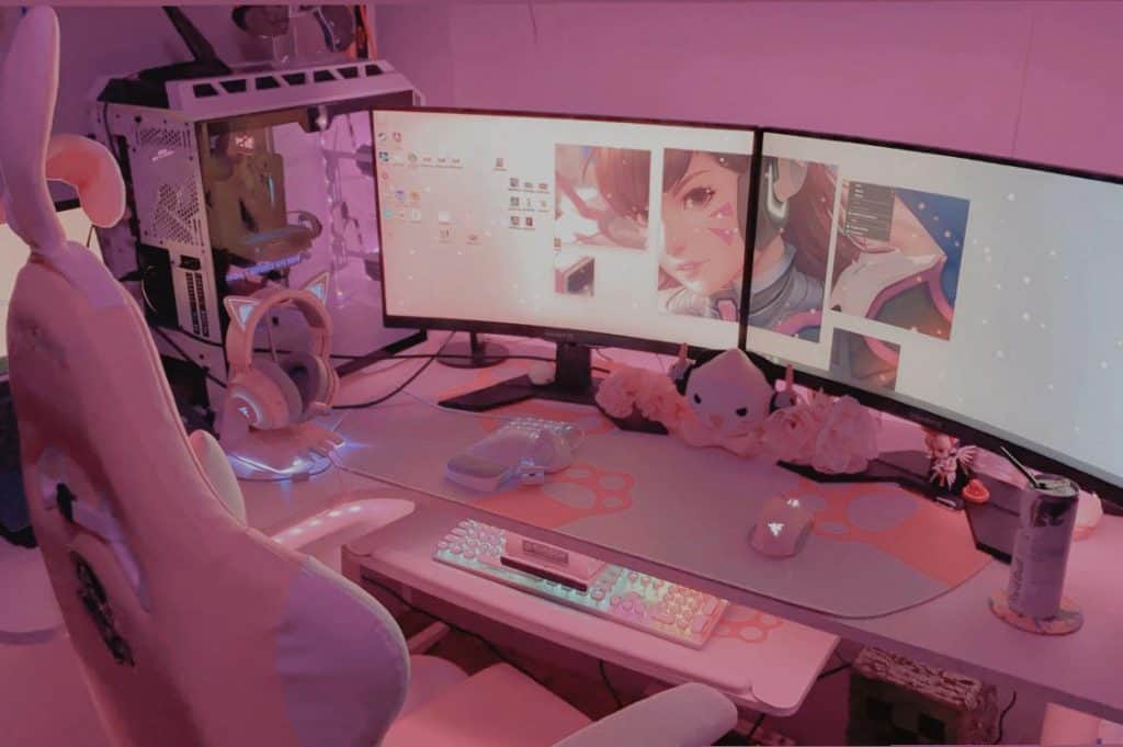 pic Pink Gaming Setup List 33 fabulous looking pink gaming setup