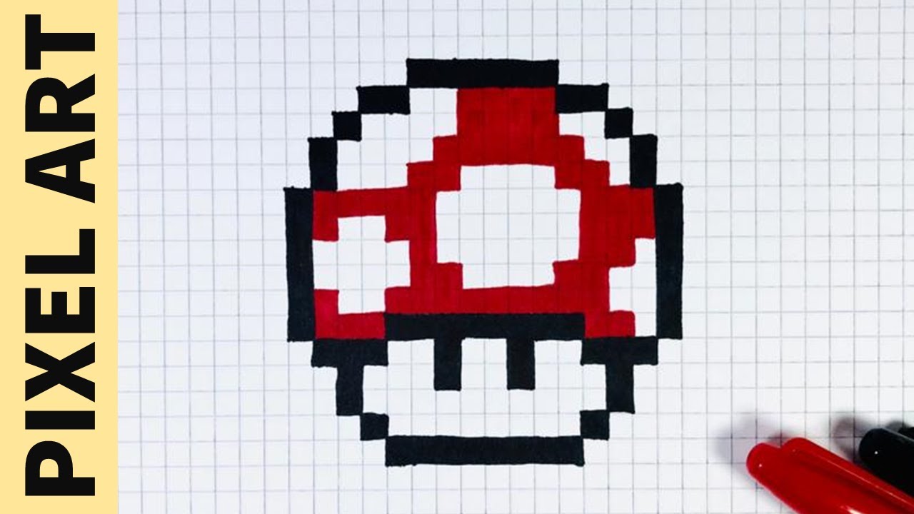 images Pixel Mario Mushroom Drawing mario mushroom pixel art 2015 by