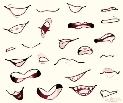 picture Simple Mouth Reference Drawing pin on how to draw girls