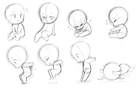 pic Sitting Pose Reference Chibi chibi anime
