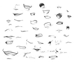 pic Smile Anime Mouth Drawing Reference pin on drawings mouth drawing