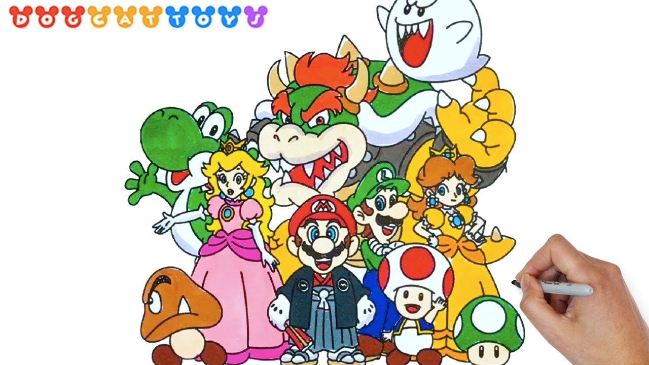 pics Super Mario Bros Drawing Characters 5 ways to draw mario characters wikihow
