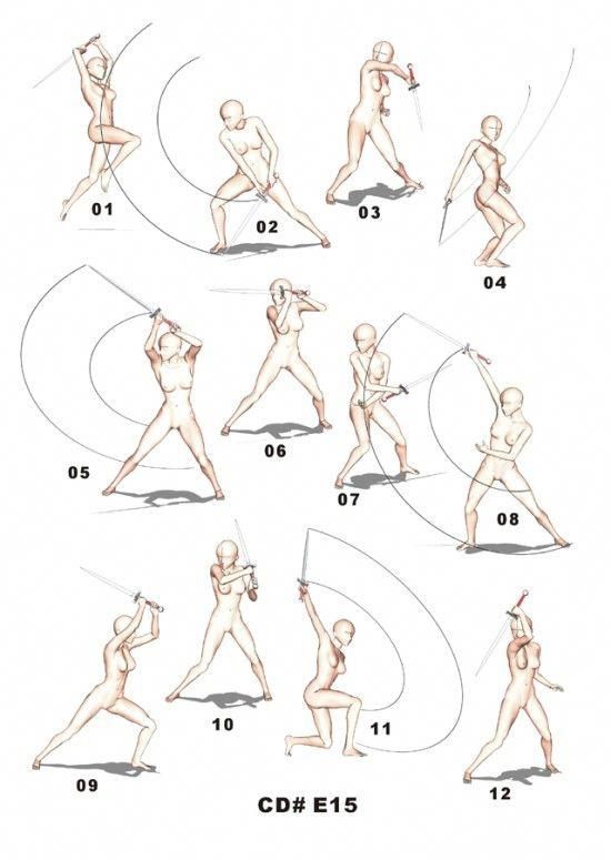 wallpapers Sword Pose Reference Female poses references 104 female demons