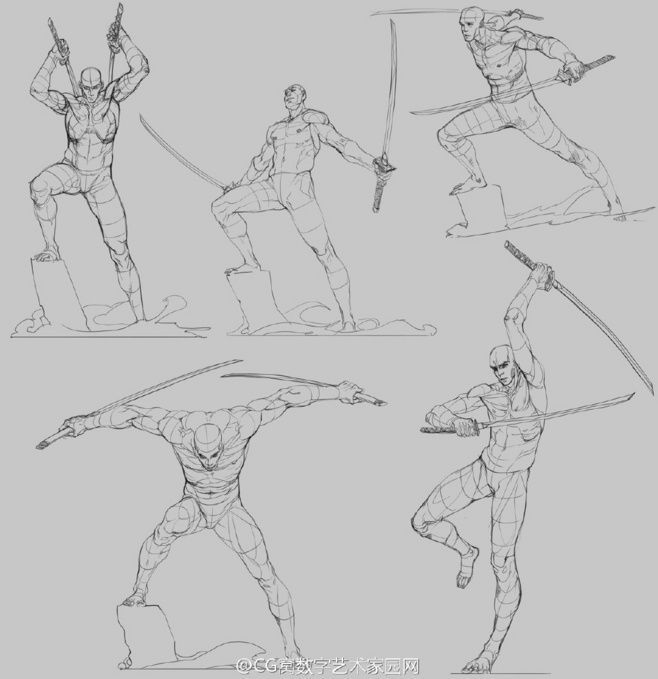 pic Sword Pose Reference Male image result for cool sword poses