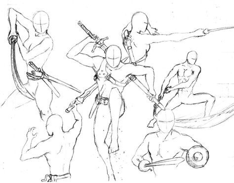 pic Sword Poses Reference Anime sword poses 1 by energyvector on deviantart