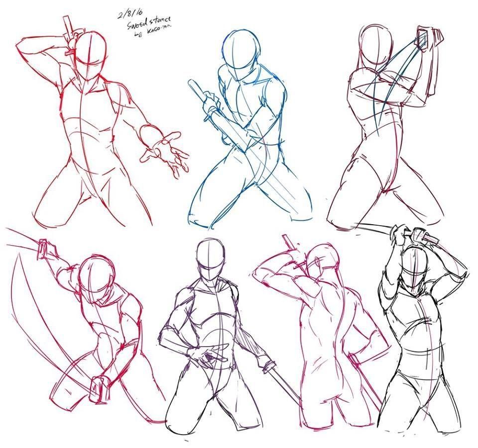 images Sword Poses Reference Anime how to draw anime poses anatomy tutorial step by step sword