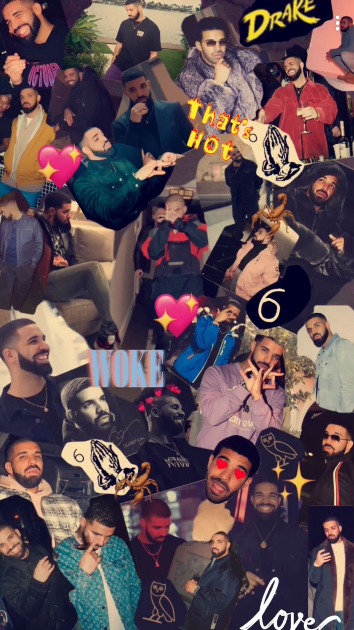 pix Wallpaper Drake Collage fire drake wallpaper made by